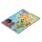 Carnet Carte de bande dessinée de l'Afrique (Côté gauche)