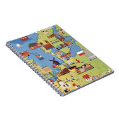 Carnet Carte de bande dessinée de l'Europe (Côté Droit)