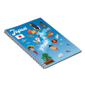 Carnet Carte de bande dessinée d'enfants du Japon (Côté Droit)