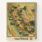 Carnet Carte de Californie (Dos)