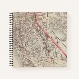 Carnet Carte de Californie