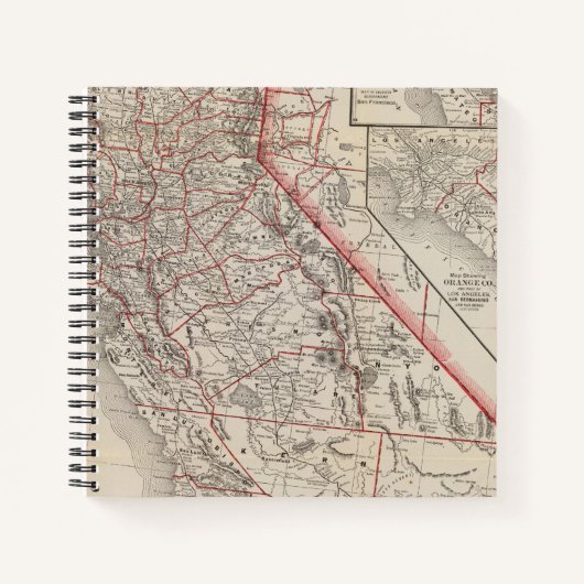 Carnet Carte de Californie (Devant)
