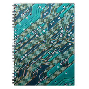 Carnet Carte de circuit électronique fermer. arrière - pl