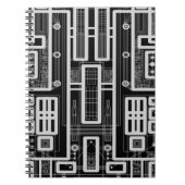Carnet Carte de circuit géométrique (Devant)