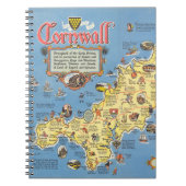 Carnet Carte de Cornwall, Angleterre (Devant)