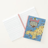 Carnet Carte de Cornwall, Angleterre (Intérieur)