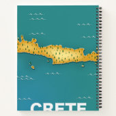 Carnet Carte de Crète affiche de voyage (Dos)