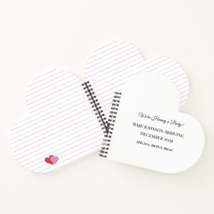 Carnet Carte de déclaration personnalisée pour bébé