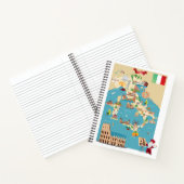 Carnet Carte de dessin de l'Italie (Intérieur)