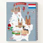 Carnet Carte de dessin du Luxembourg (Dos)