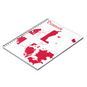 Carnet Carte de drapeau du Danemark (Côté gauche)