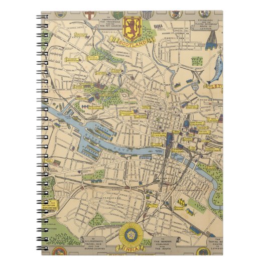 Carnet Carte de Glasgow, Angleterre (Devant)