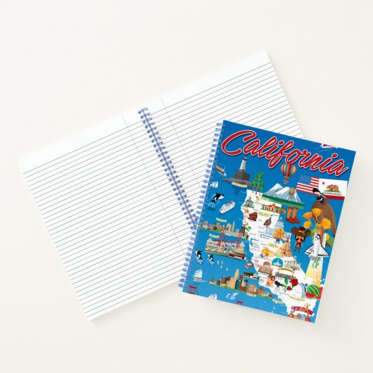 Carnet Carte de la Californie (Intérieur)