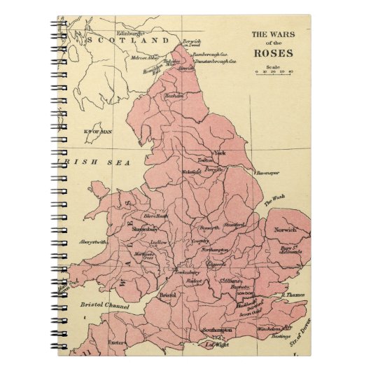 Carnet Carte de la guerre des roses (Devant)