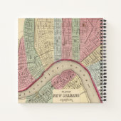 Carnet Carte de la Nouvelle-Orléans par Mitchell (Dos)