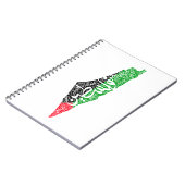 Carnet Carte de la Palestine libre et drapeau du Canada ( (Côté gauche)