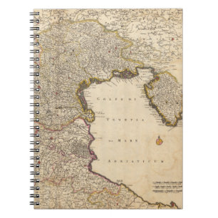 Carnet Carte de la région de Venise, Italie