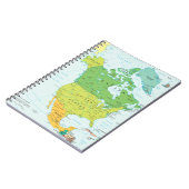 Carnet Carte de l'Amérique du Nord (Côté gauche)