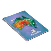 Carnet Carte de l'Australie poster Voyage (Côté Droit)