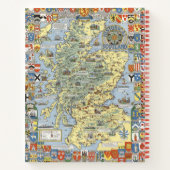 Carnet Carte de l'Ecosse historique (Dos)