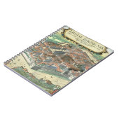 Carnet Carte de Leipzig, de "Civitates Orbis Terrarum" (Côté gauche)
