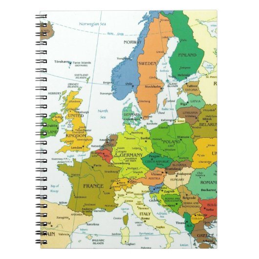 Carnet Carte de l'Europe (Devant)
