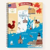 Carnet Carte de l'île de Rhode (Devant)