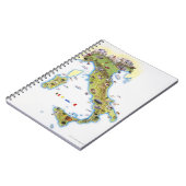 Carnet Carte de l'Italie (Côté gauche)