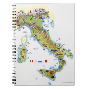Carnet Carte de l'Italie