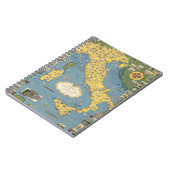 Carnet Carte de l'Italie avec la ville du Vatican (Côté gauche)