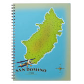 Carnet Carte de l'Italie Elba poster voyage (Devant)