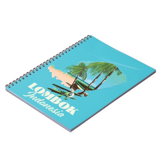 Carnet carte de Lombok Indonésie (Côté gauche)