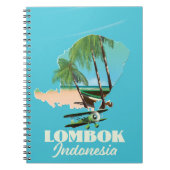 Carnet carte de Lombok Indonésie (Devant)