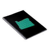 Carnet Carte de l'Orégon de tapis d'aéroport de Portland (Côté Droit)
