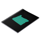 Carnet Carte de l'Orégon de tapis d'aéroport de Portland (Côté gauche)