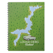 Carnet Carte de Lough Derg Irlande (Devant)