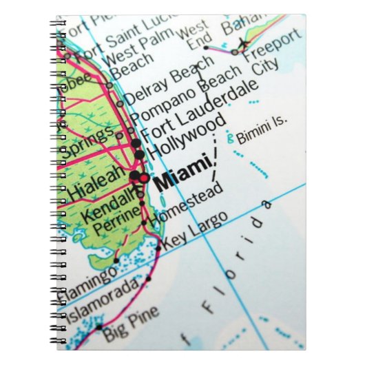 Carnet Carte de Miami (Devant)