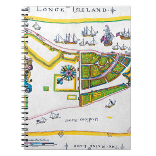 Carnet Carte de New Amsterdam, 1661