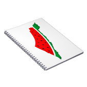 Carnet Carte de Palestine Watermelon Symbole de la libert (Côté Droit)
