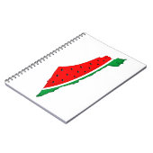 Carnet Carte de Palestine Watermelon Symbole de la libert (Côté gauche)