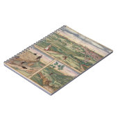 Carnet Carte de Poitiers, de "Civitates Orbis Terrarum" b (Côté gauche)