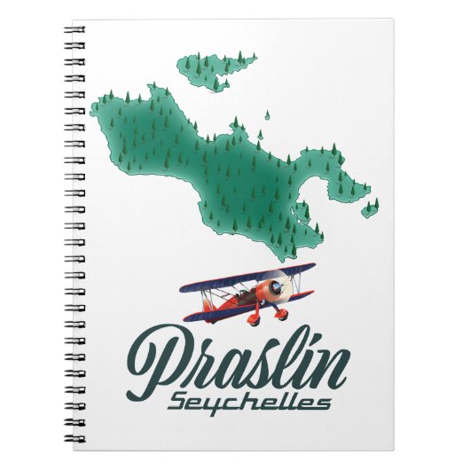 Carnet carte de Praslin Seychelles (Devant)