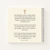 Carnet Carte de prière catholique St. Monica Augustine (Dos)