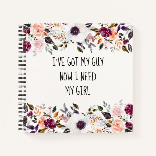 Carnet Carte de proposition de bonne aquarelle Floral Bri (Devant)