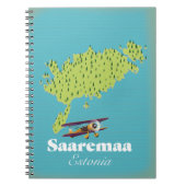Carnet carte de Saaremaa Estonie (Devant)