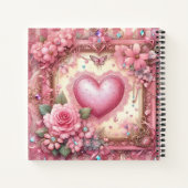 Carnet Carte de Saint-Valentin victorienne florale person (Dos)