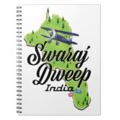 Carnet Carte de Swaraj Dweep Inde (Devant)
