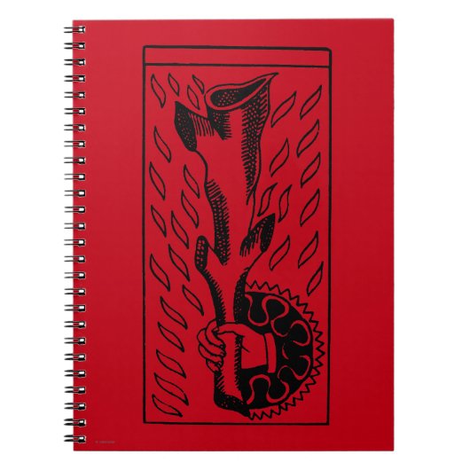 Carnet Carte de tarot : As de Rods (Devant)