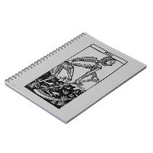 Carnet Carte de tarot : La mort (Côté gauche)