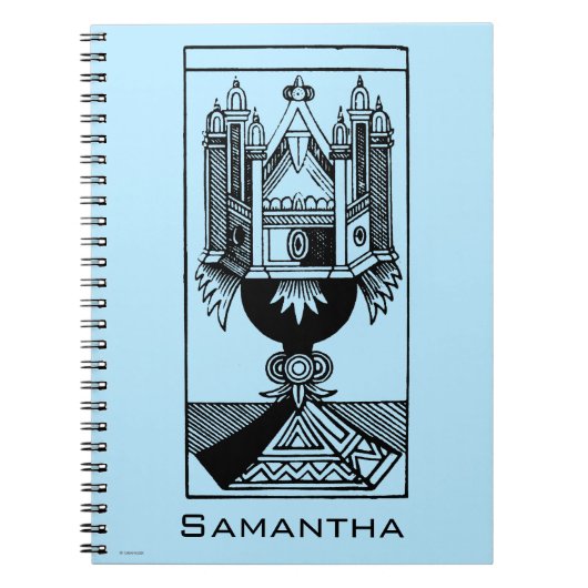 Carnet Carte de tarot : L'as des tasses (Devant)